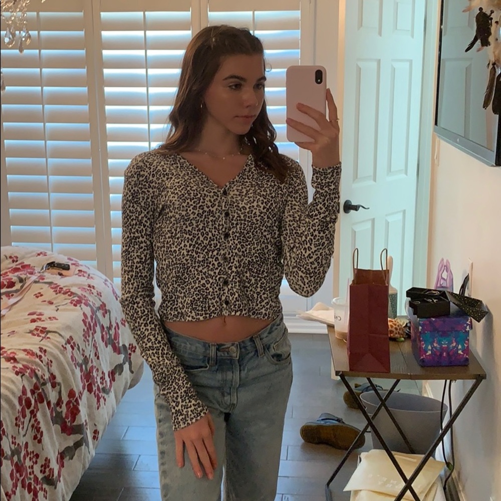 Brandy cheetah top RARE